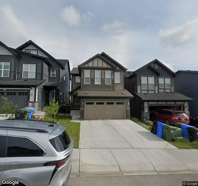 Street view of 153 Sage Bluff Manor NW, Calgary
