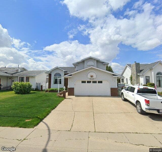 Street view of 15420 68 Street NW, Edmonton