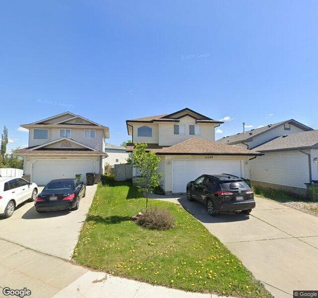Street view of 16249 58 Street NW, Edmonton