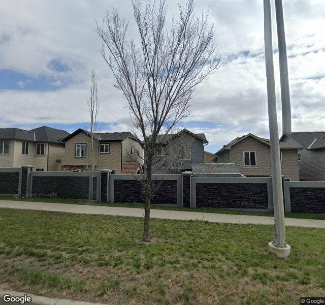 Street view of 122 Sage Bank Grove NW, Calgary