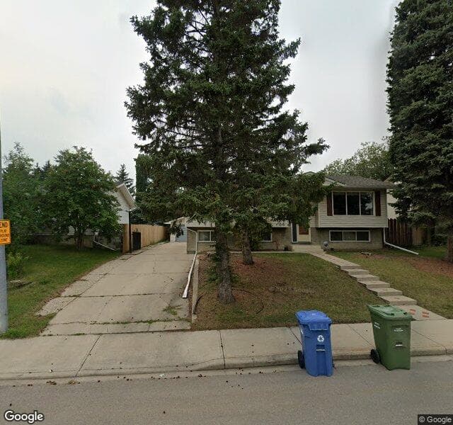 Street view of 4415 53 Street NW, Calgary
