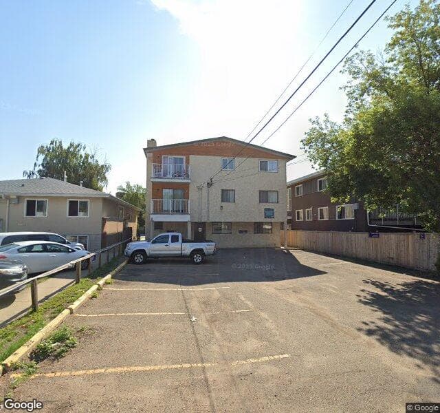 Street view of 102-11624 124 Street NW, Edmonton