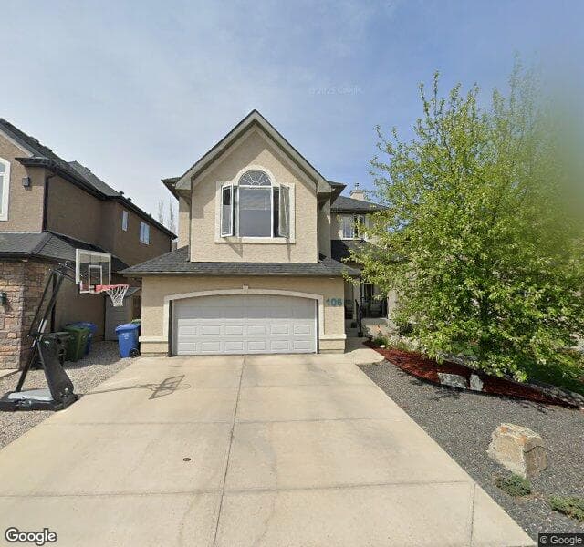 Street view of 106 Tuscany Glen Park NW, Calgary