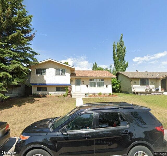 Street view of 99 Abergale Place NE, Calgary