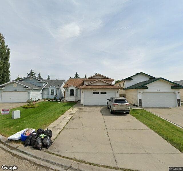 Street view of 14355 128 Street NW, Edmonton