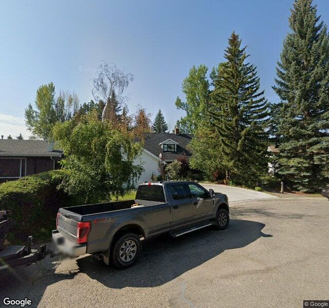 Street view of 218 Oakwood Place SW, Calgary