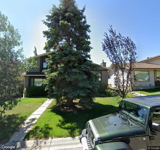 Street view of 76 Strathcona Crescent SW, Calgary