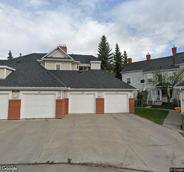 Street view of 201-38 Inverness Square SE, Calgary
