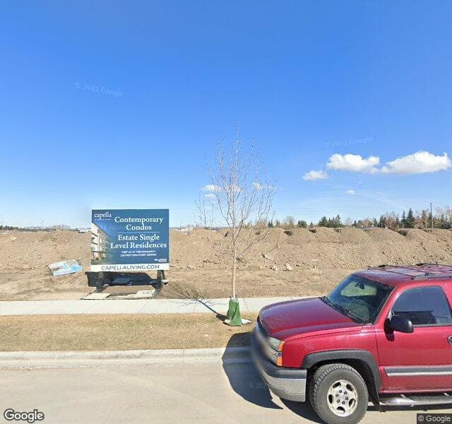 Street view of 242-150 Lebel Crescent NW, Calgary
