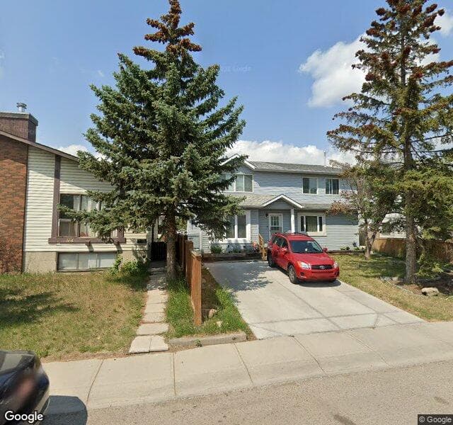 Street view of 166 Castlebrook Rise NE, Calgary
