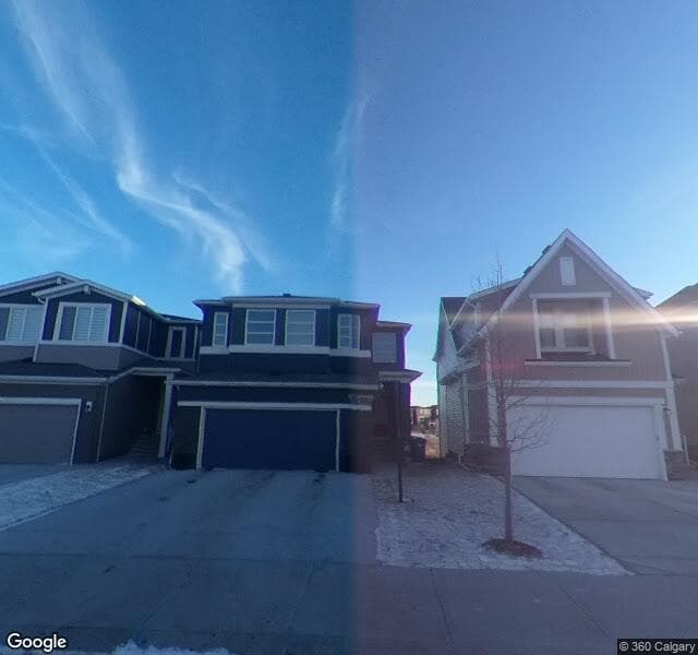 Street view of 433 Livingston View NE, Calgary