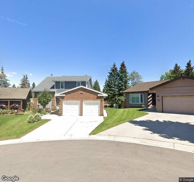 Street view of 39 Coach Ridge Place SW, Calgary