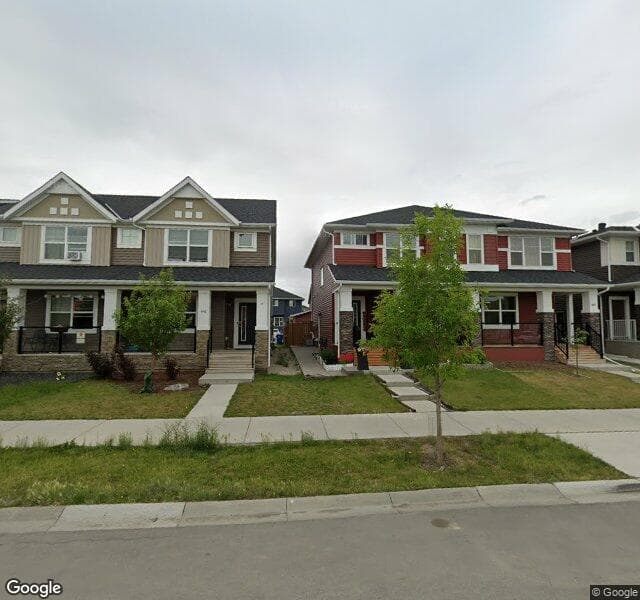 Street view of 637 Redstone Drive NE, Calgary