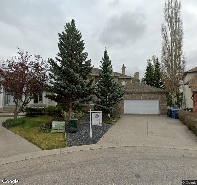 Street view of 216 Evergreen Heath SW, Calgary