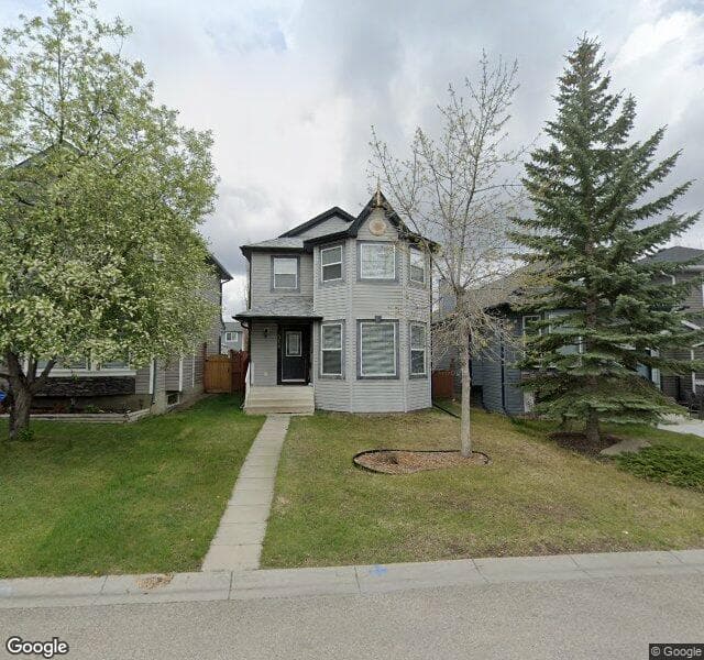 Street view of 318 Bridlewood Court SW, Calgary