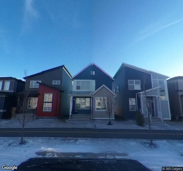 Street view of 223 Livingston View NE, Calgary
