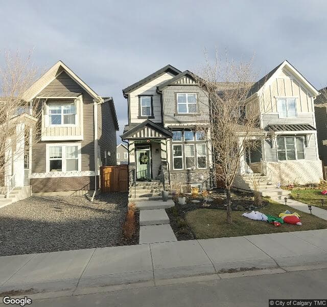 Street view of 44 Masters Manor SE, Calgary