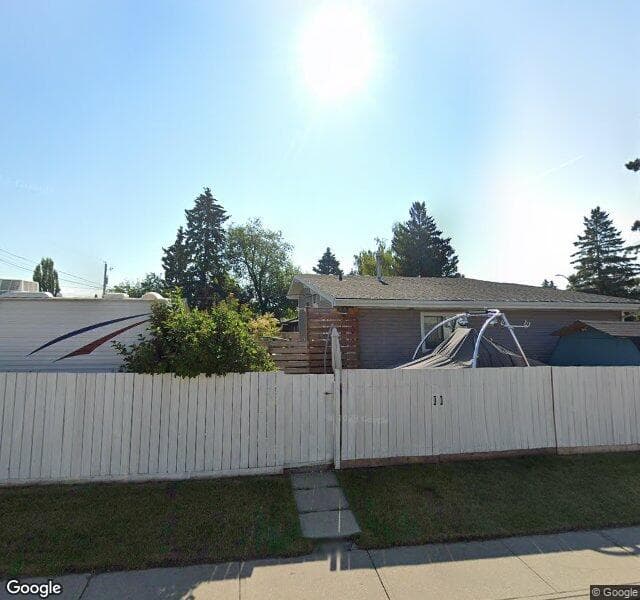 Street view of 1424 106 Avenue SW, Calgary