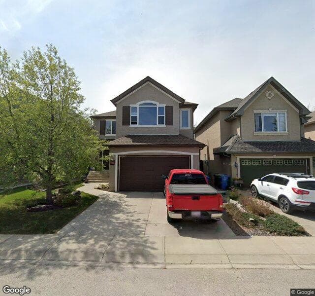 Street view of 134 Tuscany Glen Place NW, Calgary
