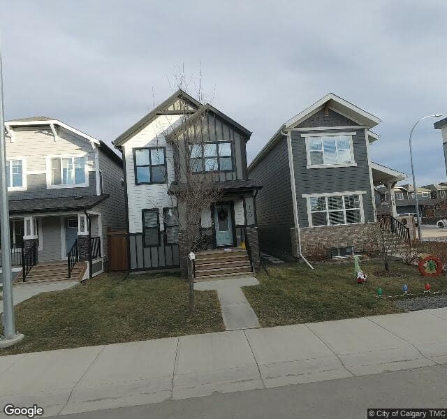 Street view of 100 Masters Manor SE, Calgary