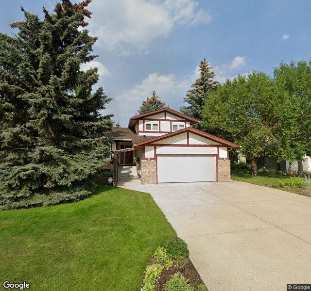 Street view of 347 Woodhaven Place SW, Calgary