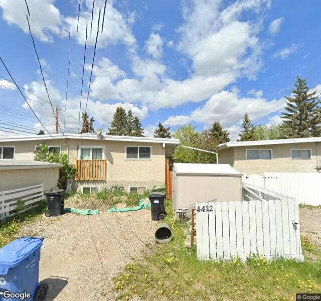 Street view of 4412 39 Street NW, Calgary