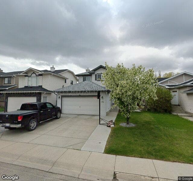 Street view of 134 Bridlecreek Park SW, Calgary