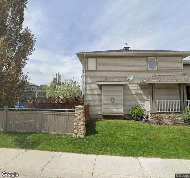 Street view of 612 Chaparral Drive SE, Calgary