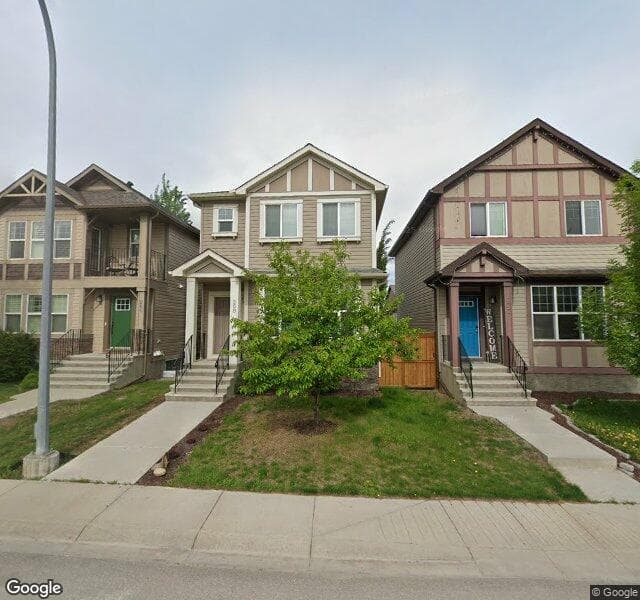 Street view of 268 New Brighton Grove SE, Calgary