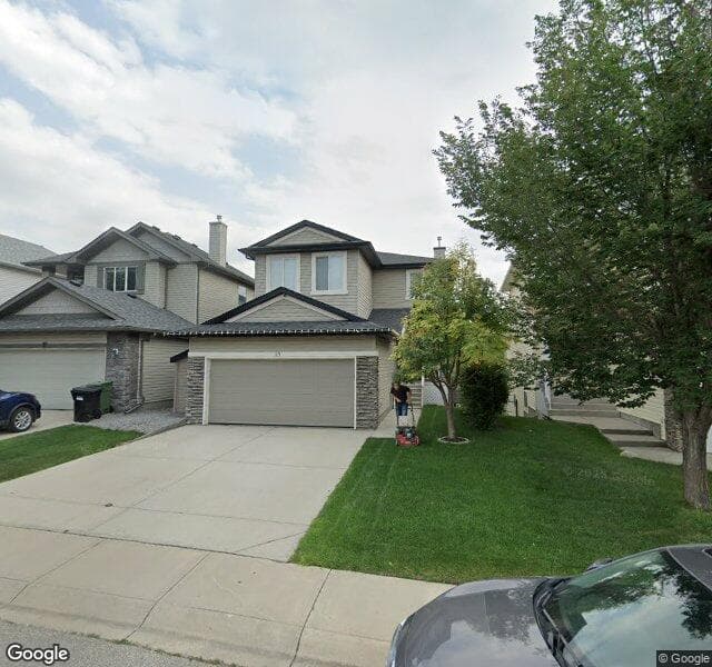 Street view of 15 Tuscany Meadows Crescent NW, Calgary