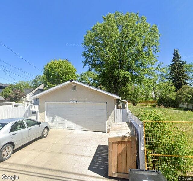 Street view of 11418 101 Street NW, Edmonton