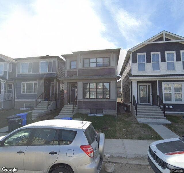 Street view of 96 Homestead View NE, Calgary