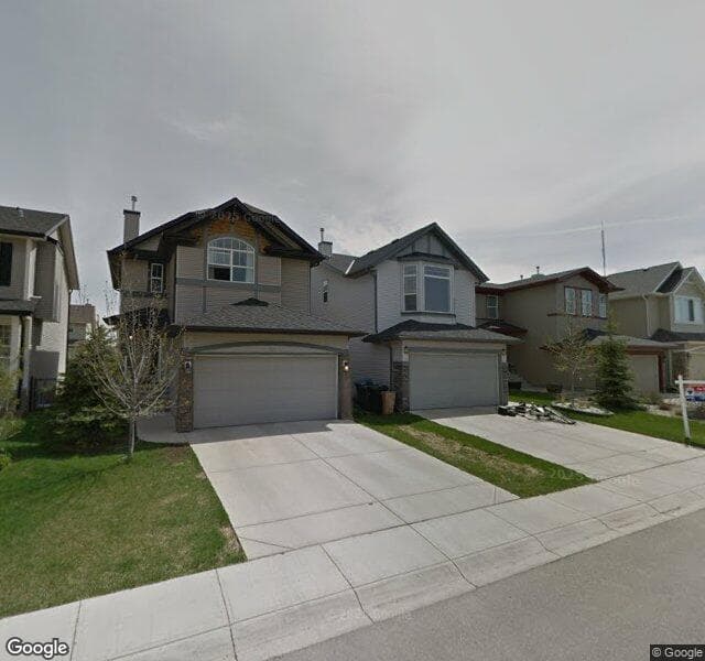 Street view of 32 Cougarstone Common SW, Calgary