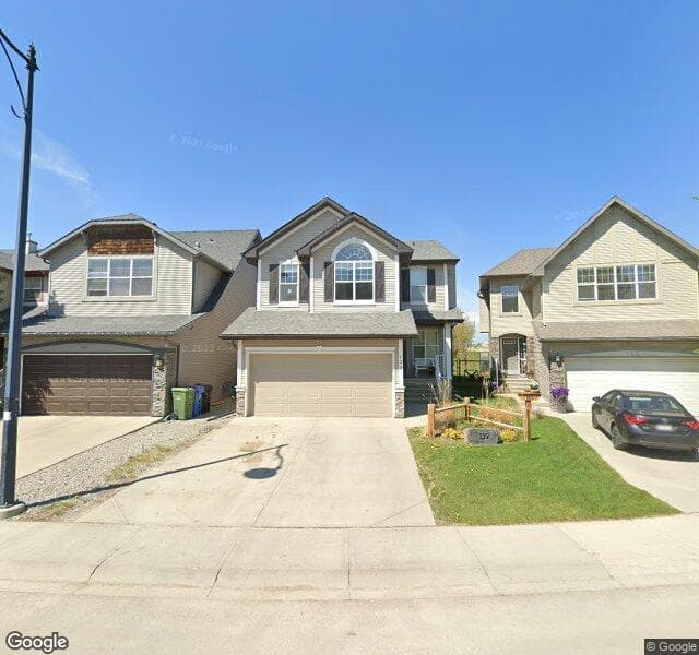 Street view of 139 Cougarstone Court SW, Calgary