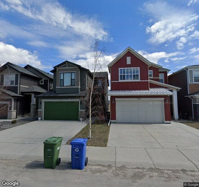 Street view of 1468 Livingston Way NE, Calgary