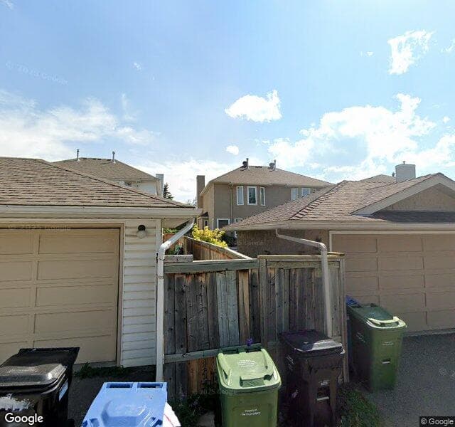 Street view of 7128 Sierra Morena Boulevard SW, Calgary