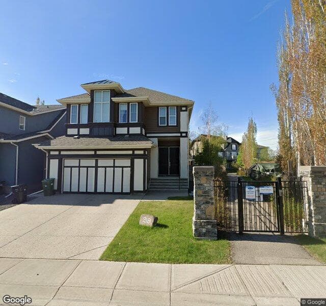 Street view of 218 Mahogany Bay SE, Calgary