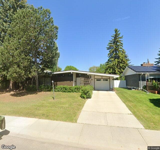 Street view of 15416 75 Avenue NW, Edmonton