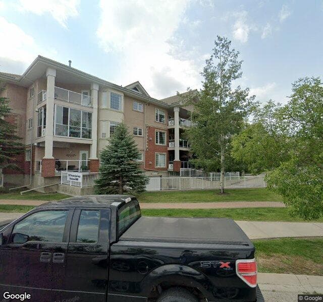 Street view of 352-223 Tuscany Springs Boulevard NW, Calgary