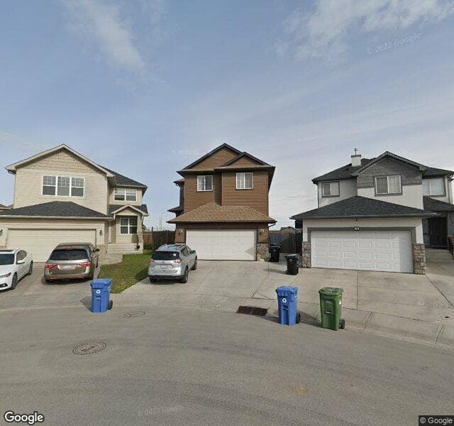 Street view of 68 Saddlecrest Gardens NE, Calgary