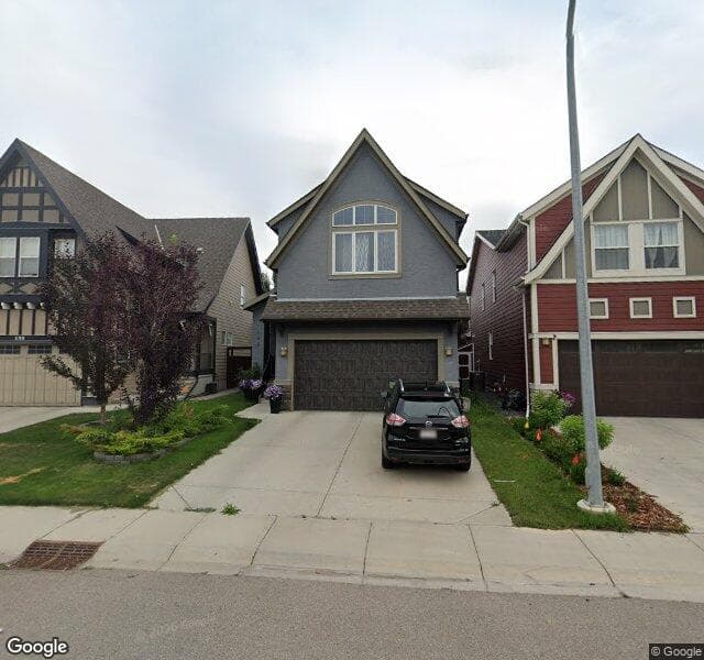 Street view of 142 Marquis Point SE, Calgary