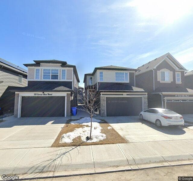 Street view of 48 Corner Glen Road NE, Calgary