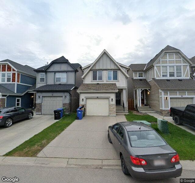 Street view of 80 Chaparral Valley Crescent SE, Calgary