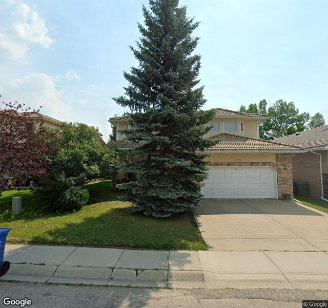 Street view of 331 Woodbriar Circle SW, Calgary
