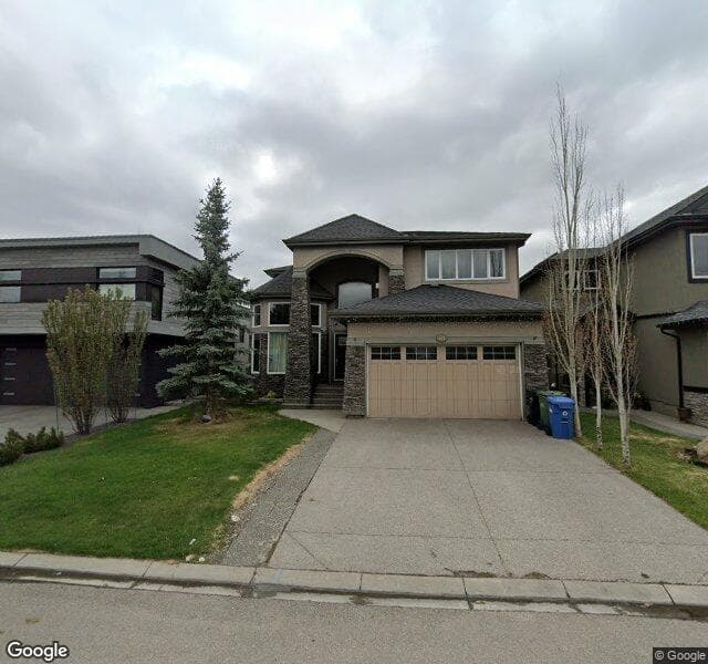 Street view of 60 Evergreen Mount SW, Calgary