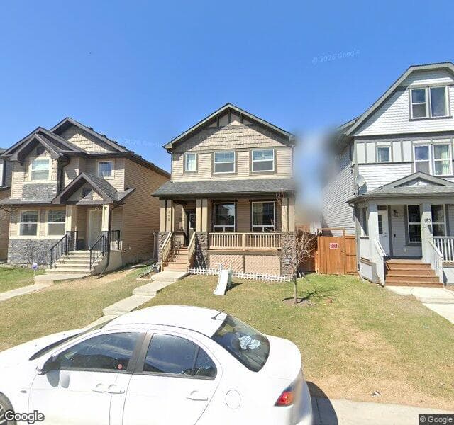 Street view of 158 Skyview Springs Crescent NE, Calgary