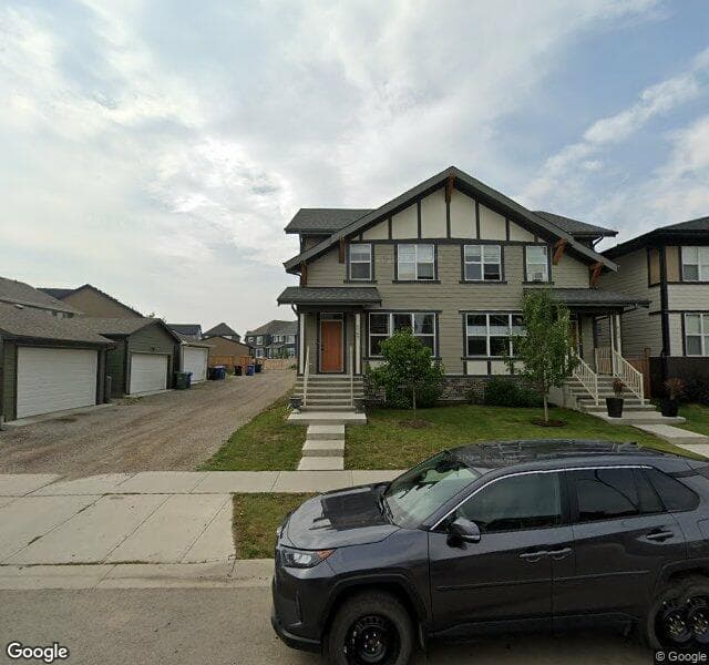 Street view of 8157 Masters Boulevard SE, Calgary