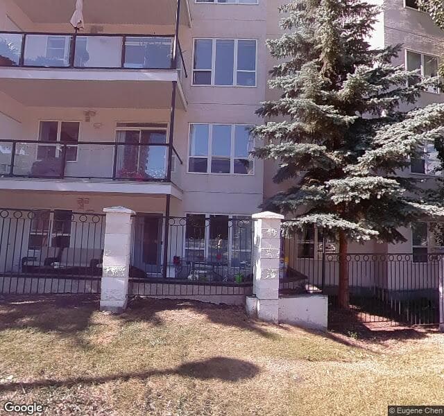 Street view of 313-10033 110 Street NW, Edmonton