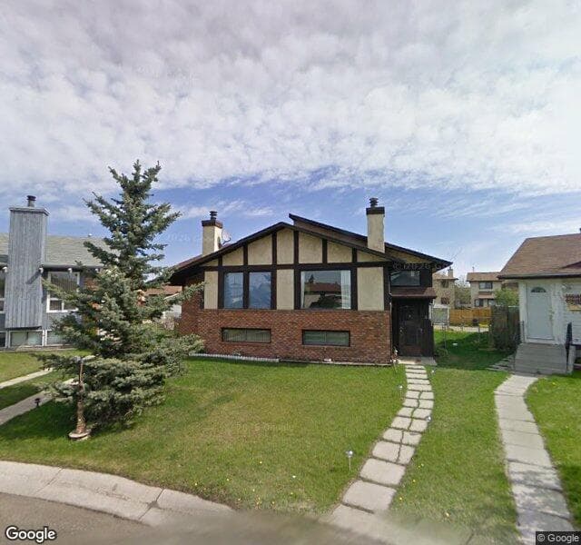 Street view of 319 Templemont Place NE, Calgary