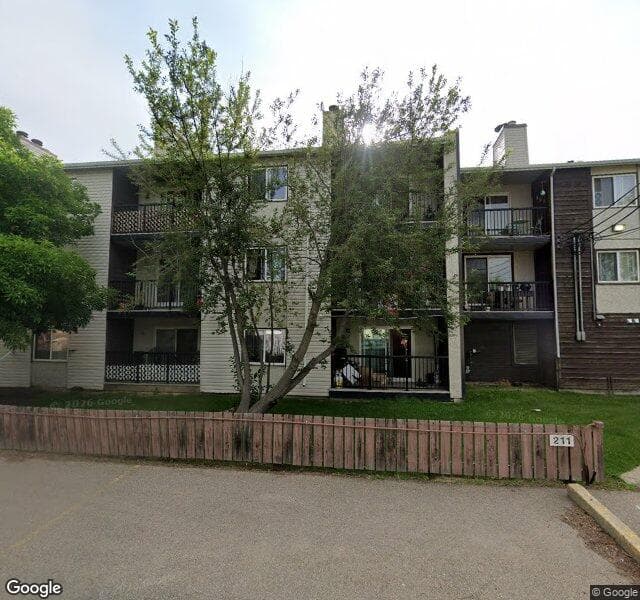 Street view of 102-9816 156 Street NW, Edmonton